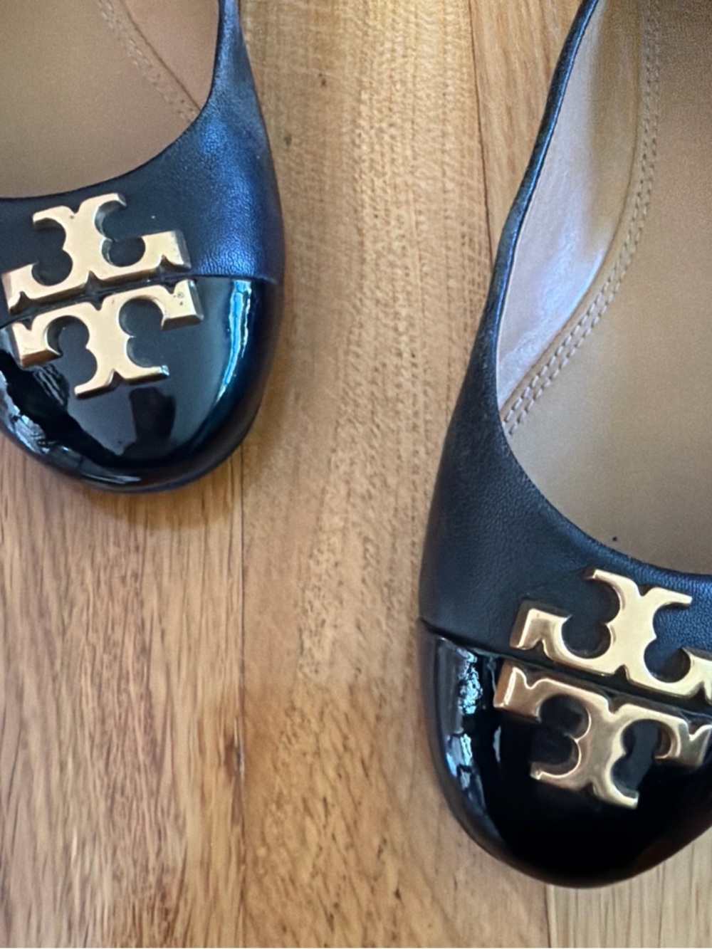 Tory Burch Black Flats